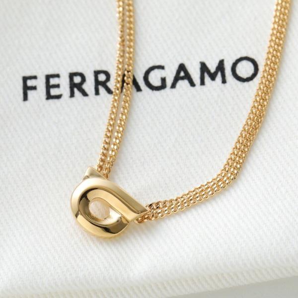 FERRAGAMO フェラガモ ネックレス GANCIO ガンチーノ 76 0705 レディース ダ...