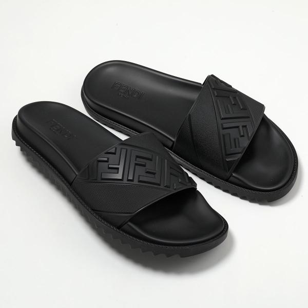 FENDI フェンディ スライドサンダル 7X1377 ABO2 メンズ シャワーサンダル FFロゴ...