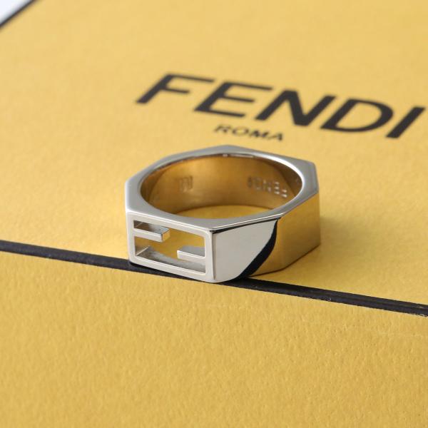FENDI フェンディ リング BAGUETTE バゲット 7AJ895 B08 メンズ 六角形 F...
