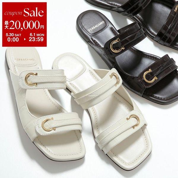 FERRAGAMO フェラガモ サンダル KATE 774580 774581 レディース レザー ...