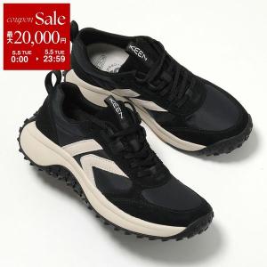 KEEN キーン スニーカー KS86 ケーエス 1029595 レディース ローカット レザー メッシュ ロゴ 3.5cm シューズ 靴 BLACK/BIRCH