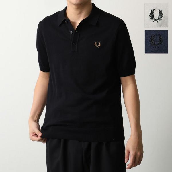 FRED PERRY フレッドペリー ニットポロシャツ Cotton Knitted Polo Sh...