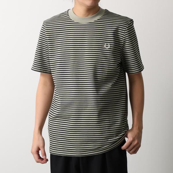 FRED PERRY フレッドペリー Tシャツ FINE STRIPE HEAVYWEIGHT TS...