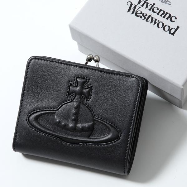Vivienne Westwood ヴィヴィアンウエストウッド 二つ折り財布 SMOOTH LEAT...