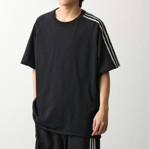 Y-3 ワイスリー Tシャツ RAW EDGE 3 STRIPES SHORT SLEEVE TEE ロー エッジ 3 ストライプス ショート スリーブ ティー KQ9793 メンズ BLACK