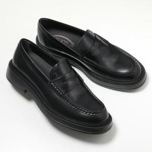 TODS トッズ コインローファー XXM61K0AI40LYG メンズ レザー ペニーローファー 3.5cm シューズ 革靴 B999/NERO XXM61K0AI40LYGB999