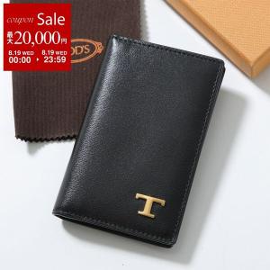 TODS トッズ カードケース T TIMELESS Tタイムレス XAMTSYFA200RLO メンズ レザー カードホルダー ロゴ ミニ財布 B999 XAMTSYFA200RLOB999