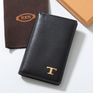 TODS トッズ カードケース T TIMELESS Tタイムレス XAMTSYFA200RLO レディース レザー カードホルダー ロゴ ミニ財布 B999 XAMTSYFA200RLOB999