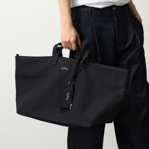 APC A.P.C. アーペーセー トートバッグ Le Drummer COHMP F67046 メンズ キャンバス コットン ポーチ付き 刺繍ロゴ LZZ/NOIR