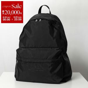APC A.P.C. アーペーセー バックパック BACKSTAGE PAAGX H62246 メンズ リュックサック ナイロン ロゴ 鞄 LZZ NOIR｜インポートセレクトmusee