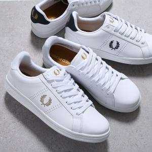 FRED PERRY フレッドペリー スニーカー B721 Leather B6312 メンズ クロムフリーレザー ロゴ ローレルリース テニスシューズ 靴
