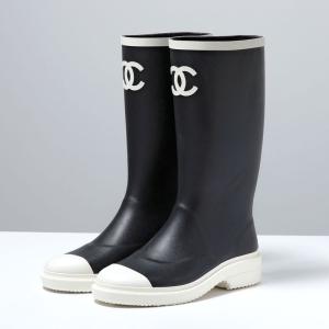 CHANEL シャネル レインブーツ G39620 B23123 レディース ロングブーツ ラバー CCロゴ ロング丈 シューズ 長靴 靴 U6670
