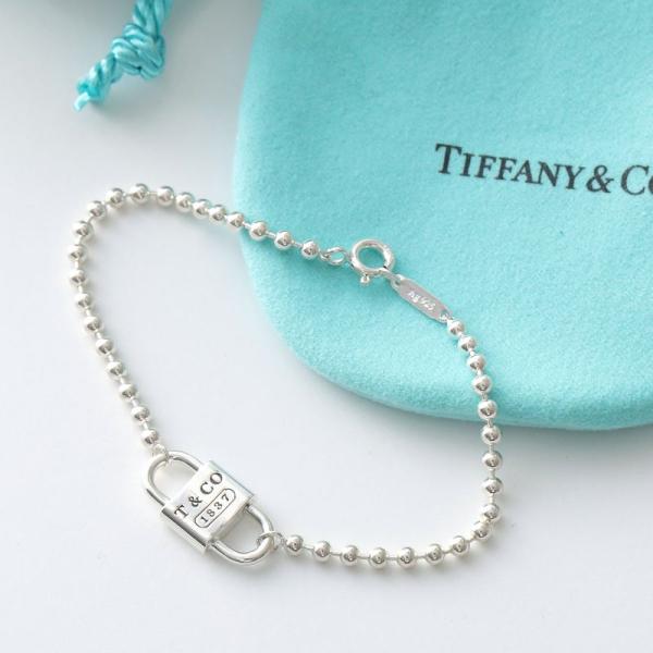 Tiffany&amp;Co. ティファニー ブレスレット Small Double Lock Bead B...