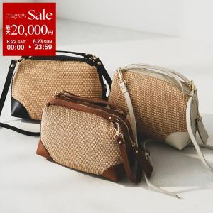 MILLELA FIRENZE ミレッラフィレンツェ ハンドバッグ 10210546 レディース ラフィア レザー かごバッグ ショルダーバッグ 鞄
