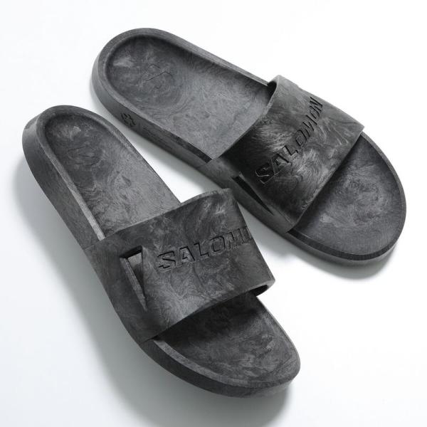 SALOMON サロモン スライドサンダル SUMMERIDE L47675800 メンズ ロゴ フ...