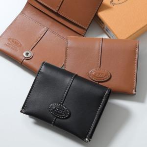 TODS トッズ カードケース XAMDBSF7100UPP メンズ レディース レザー 名刺入れ カードホルダー ロゴ ミニ財布 カラー2色 XAMDBSF7100UPPB999