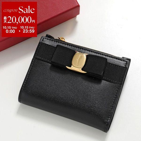 FERRAGAMO Ferragamo VARA 二つ折り財布 22E009