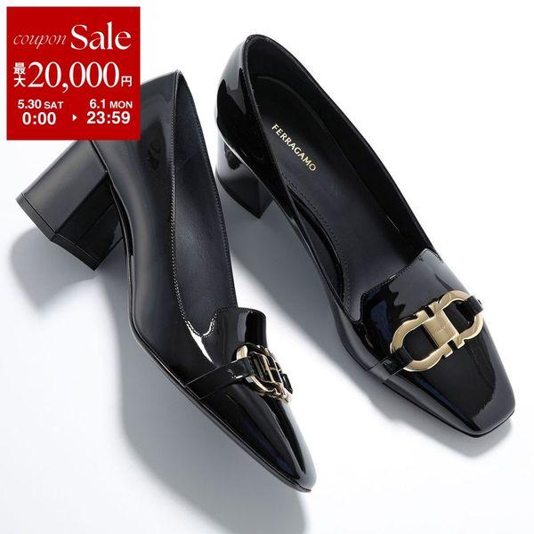FERRAGAMO フェラガモ パンプス MIRELLE 0769257 レディース パテントレザー...