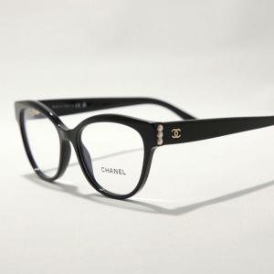 CHANEL シャネル メガネ 3440-H レディース キャットアイ型 セルフレーム フルリム めがね 眼鏡 ココマーク パール アイウェア 伊達メガネ 黒縁メガネ C622｜インポートセレクトmusee
