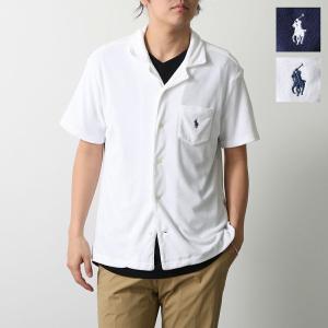 Polo Ralph Lauren ポロラルフローレン キャンプシャツ 710A12489 メンズ スリム フィット テリー 半袖 ロゴ ポニー 刺繍