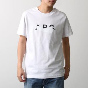 APC A.P.C. アーペーセー 半袖 Tシャツ TACHE BLANCHE COHBM M26458 メンズ カットソー コットン クルーネック カットソー ロゴ リブ AAB