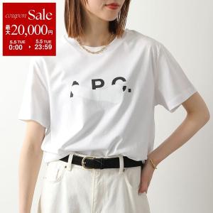 APC A.P.C. アーペーセー 半袖 Tシャツ TACHE BLANCHE COHBM M26458 レディース カットソー コットン クルーネック カットソー ロゴ リブ AAB