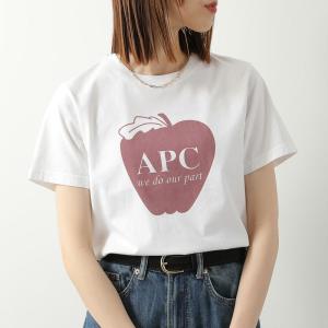 APC A.P.C. アーペーセー Tシャツ Pomme ポム COHBM F26578 レディース 半袖 カットソー コットン クルーネック ロゴ AAB