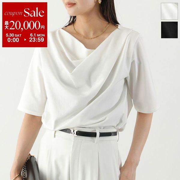 CLOCHE クロシェ カットソー 85707 レディース ドレープネック タック ストレッチ Tシ...