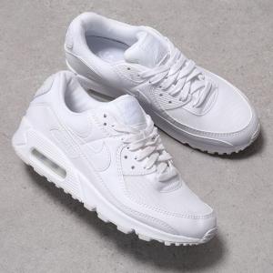 NIKE ナイキ スニーカー WMNS AIR MAX 90 エアマックス DH8010-100 レディース ローカット ロゴ 軽量 4cm シューズ 靴 100/WHITE-WHITE-WHITE