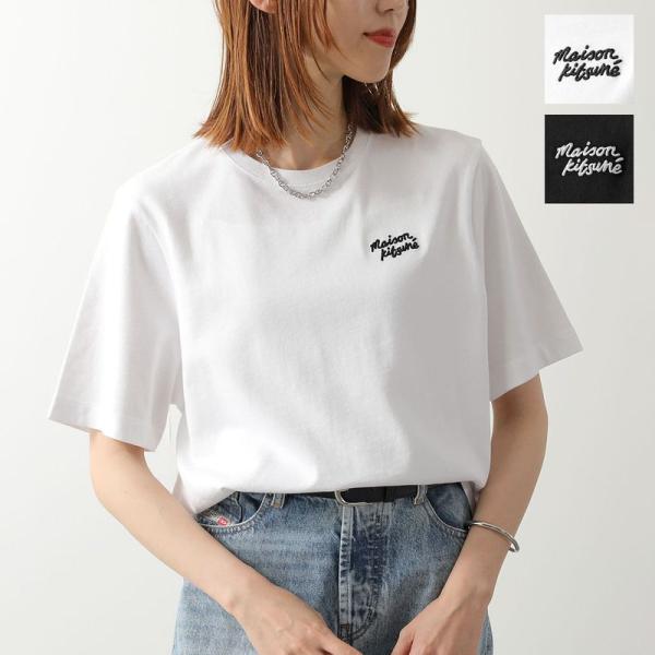 MAISON KITSUNE メゾンキツネ Tシャツ HANDWRITING ハンドライティング コ...
