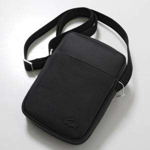 LACOSTE ラコステ ショルダーバッグ NH4422HC メンズ カメラバッグ クロスボディ ロゴ リサイクルドキャンバス 鞄 000/NOIR