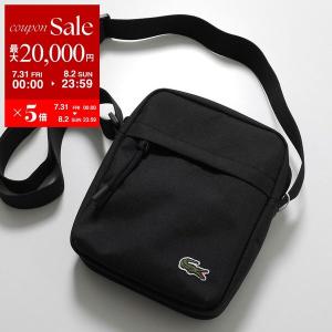 LACOSTE ラコステ ショルダーバッグ NU4788NE メンズ カメラバッグ クロスボディ ワニロゴ 刺繍 リサイクルポリエステル 鞄 000/NOIR