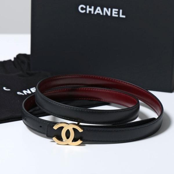 CHANEL シャネル ナローベルト AAC224 B25399 レディース リバーシブル ココマー...