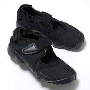 NIKE ナイキ スニーカー AIR RIFT BR エア リフト ブリーズ DN1338-004 レディース ローカット 足袋 ベルクロ 軽量 3cm シューズ 靴 BLACK/BLACK-WHITE