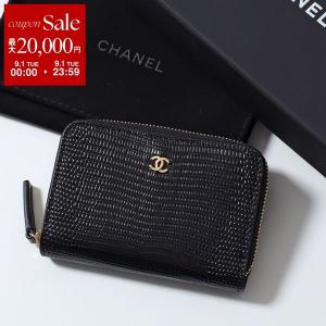 CHANEL シャネル コインケース AP5189 B25130 レディース カードケース ココマーク CCマーク リザード型押し ミニ財布 94305