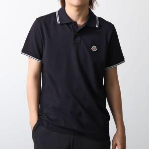 MONCLER モンクレール ポロシャツ 8A00025 84556 メンズ 半袖 アイコンパッチ コットンピケ 77X 8A000258455677X