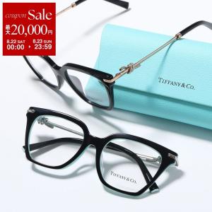 Tiffany&Co. ティファニー メガネ Knot ノット TF2284-B レディース ウェリントン型 セルフレーム フルリム コンビネーション クリスタル