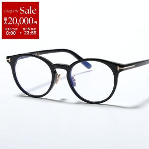 TOM FORD トムフォード メガネ TF5996-K-B FT5996-K-B レディース ボストン型 黒縁 ブルーライトカット アジアンフィット アイウェア 001