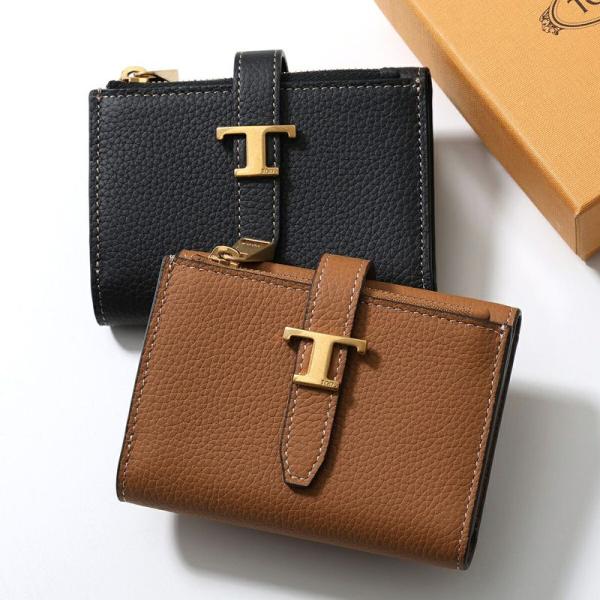 TODS トッズ 三つ折り財布 T TIMELESS Tタイムレス XAWTIMB5200WKA レ...