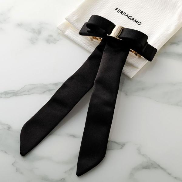 FERRAGAMO フェラガモ バレッタ 340476 796290 レディース ヴァラ リボン シ...