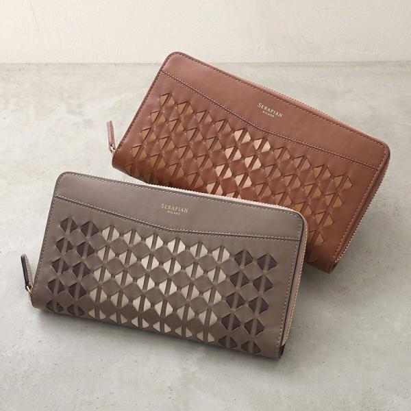 SERAPIAN セラピアン 長財布 ZIP AROUND WALLET SRMOSWSL73691...