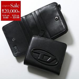 DIESEL ディーゼル 二つ折り財布 HOLI-D BI FOLD ZIP X10398 PR818 メンズ オーバルD ミニ財布 小銭入れあり T8013 X10398PR818T8013