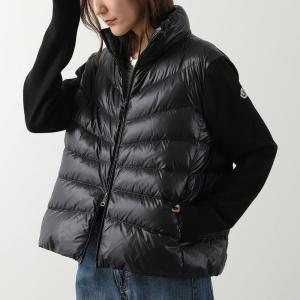MONCLER モンクレール ダウンジャケット 9B00024 M1131 レディース ニット切替 カーディガン ナイロン×ウール ショート丈 999 9B00024M1131999