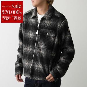 MONCLER モンクレール シャツジャケット 2F00035 89BKB メンズ チェック柄 ウールブレンド 胸ポケット F99 L20912F0003589BKBF29