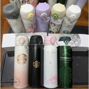 スターバックス starbucks 水筒 クリスマス限定カラー魔法瓶 ステンレスボトル 桜 水筒 350ml/500ml 保冷保温 魔法瓶 男女兼用 軽量構造 直飲み