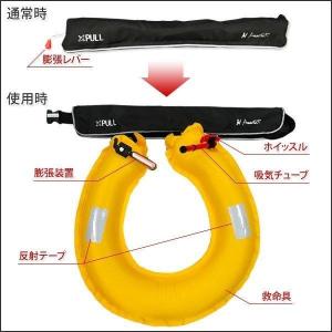ライフジャケット 手動膨張式 救命胴衣 ウエス...の詳細画像4