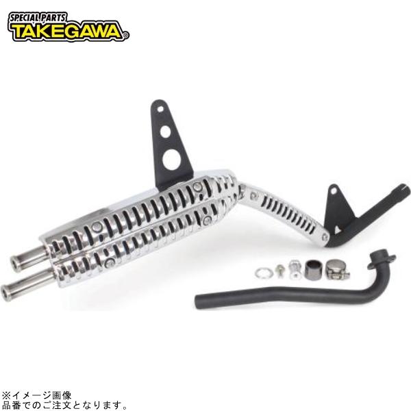 在庫あり SP武川 04-02-0377 スクランブラーマフラー(リフトアップ)(政府認証)