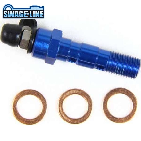 SWAGE-LINE スウェッジライン EAP306 エアーフリーバンジョーボルト ブルー | ダブ...