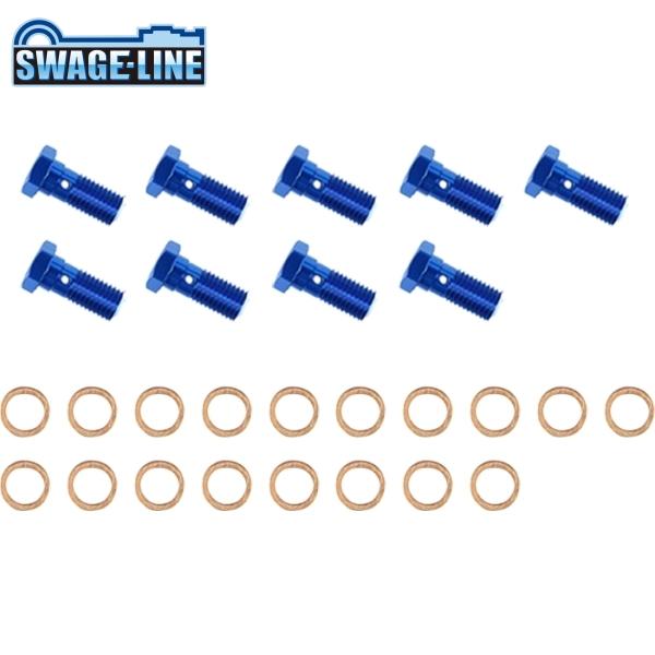 SWAGE-LINE スウェッジライン GRP300-9 バンジョーボルト(9個) ブルー | シン...