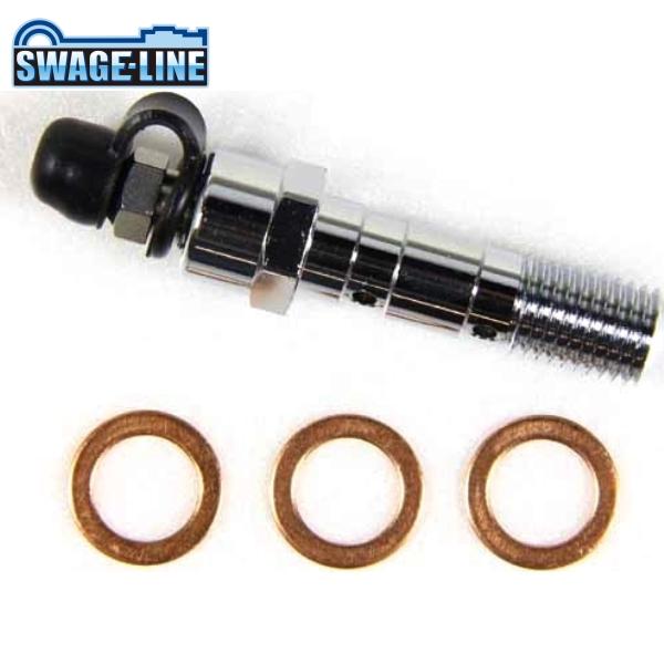 SWAGE-LINE スウェッジライン SAP302M エアーフリーバンジョーボルト メッキ P1....